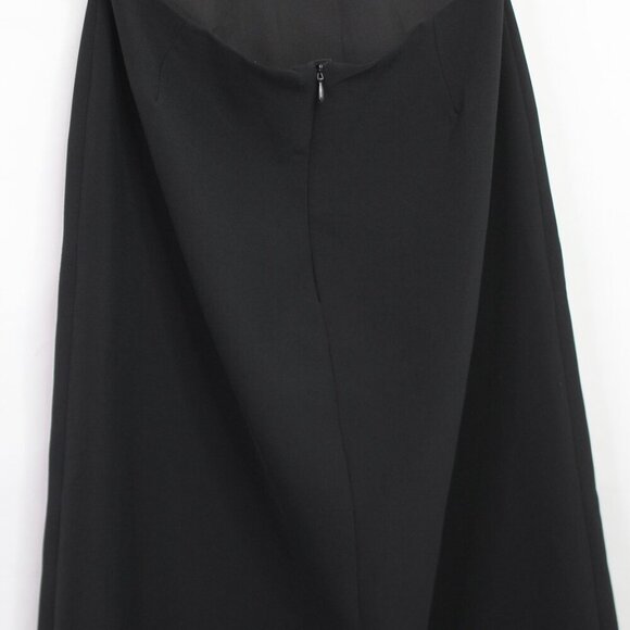 Alexis Marsella Dress Black Square Neck Midi Cutout Size Large - Picture 10 of 14